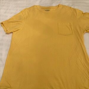 Express Men's Sunlit Yellow Short Sleeve Tee